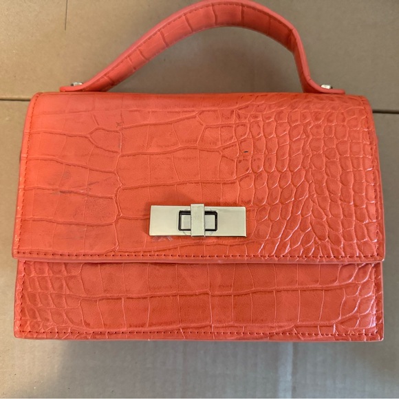 Steve Madden Handbags - Orange faux croc handbag